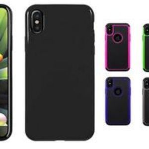 Hybrid rubber matte cover and hard case for apple